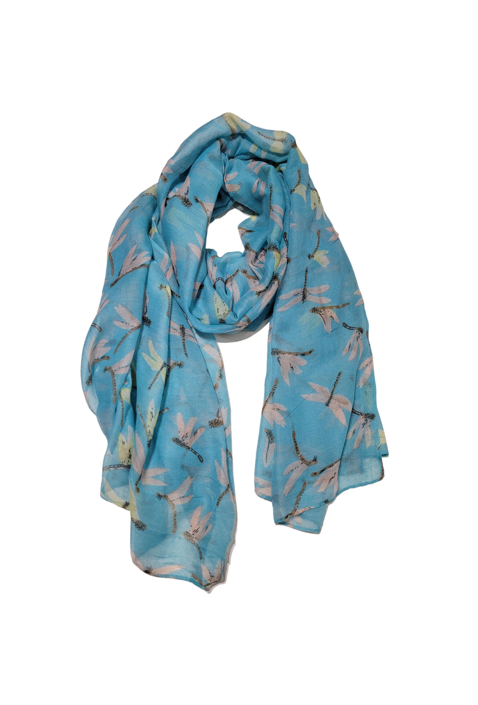Mintfarbenes Halstuch Mit Libellen von VieDeReveDesigns