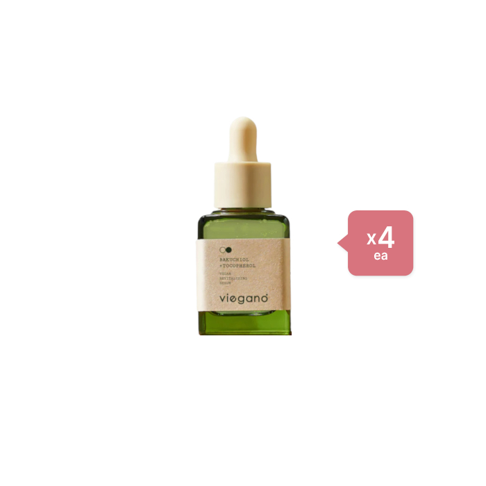 Viegano - Bakuchiol + Tocopherol Vegan Revitalizing Serum - 35ml (4ea) Set von Viegano