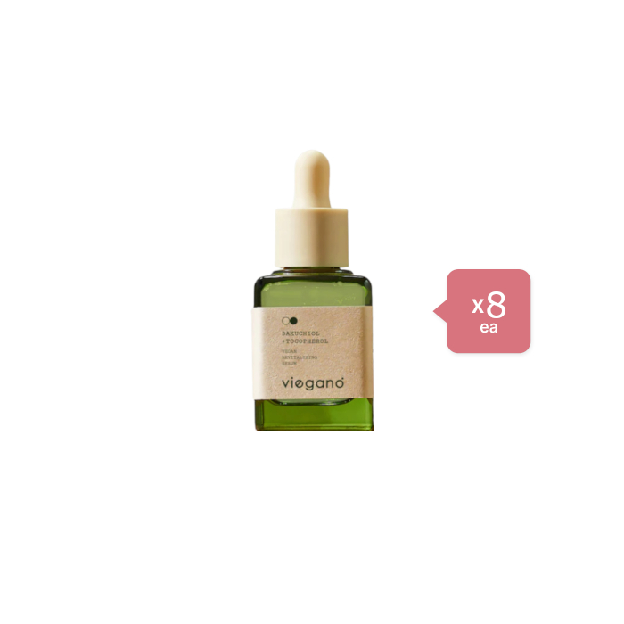 Viegano - Bakuchiol + Tocopherol Vegan Revitalizing Serum - 35ml (8ea) Set von Viegano