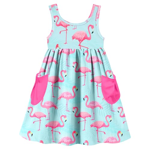 Vieille Ärmelloses Kleid für kleine Mädchen, süßes Sommerkleid, mit Tasche, 2–7 Jahre, Flamingo, 6-7 Jahre Vieille Ärmelloses Kleid für kleine Mädchen, süßes Sommerkleid, mit Tasche, 2–7 Jahre, Flamingo, 6-7 Jahre von Vieille