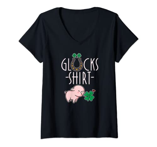 Damen Glücksshirt - Glücksbringer Prüfung Abitur Abi Schule Glück T-Shirt mit V-Ausschnitt Damen Glücksshirt - Glücksbringer Prüfung Abitur Abi Schule Glück T-Shirt mit V-Ausschnitt von Viel Glück Geschenke Glücksbringer Prüfung Erfolg