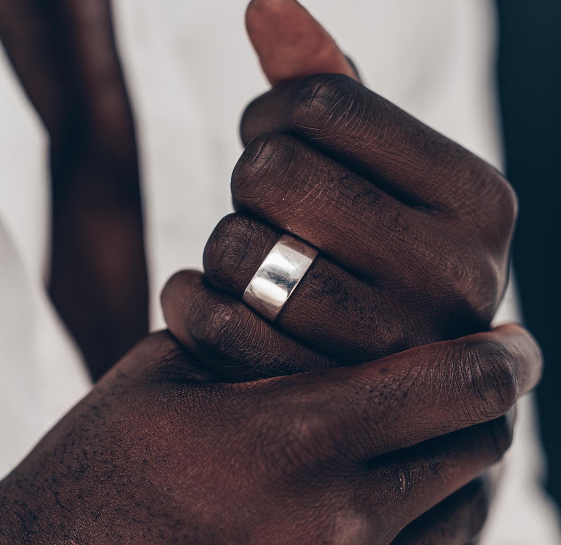 Classic Siegelring 925 Sterling Silber Offener Ring Breiter Verstellbarer Basic Statement Unisex Geschenk Classic Siegelring 925 Sterling Silber Offener Ring Breiter Verstellbarer Basic Statement Unisex Geschenk von Vielring