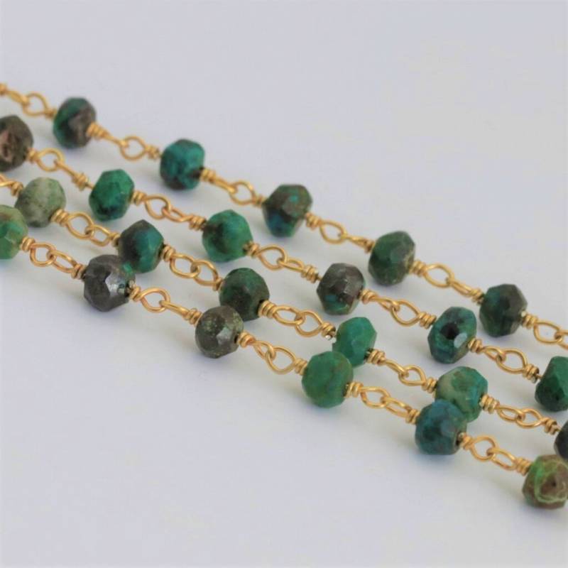 Geschichteten Türkis Perlenarmband Aus Sterlingsilber von ViennaJewelryandCo