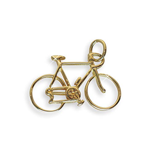 Echt 14 Karat Gold 585 Anhänger Fahrrad (Art.207125) von Viennagold