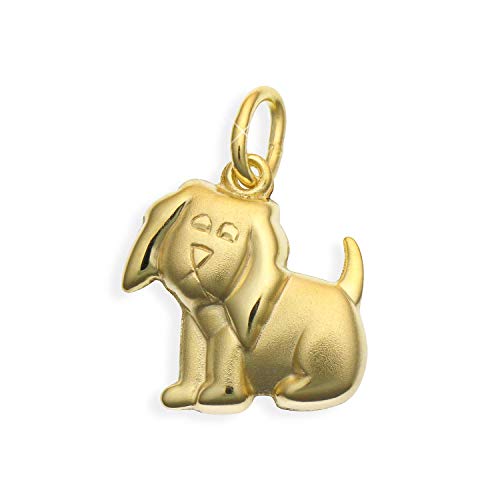 Hündchen Hund Anhänger 14 Karat Gold 585 (Art.206065) von Viennagold