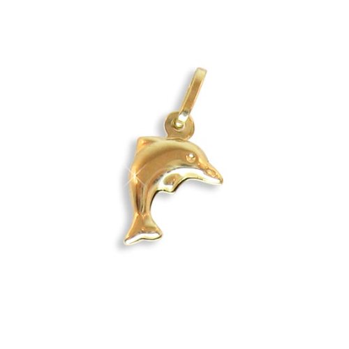 Kleiner Delphin Delfin Anhänger 14 Karat Gold 585 (Art.206078) von Viennagold