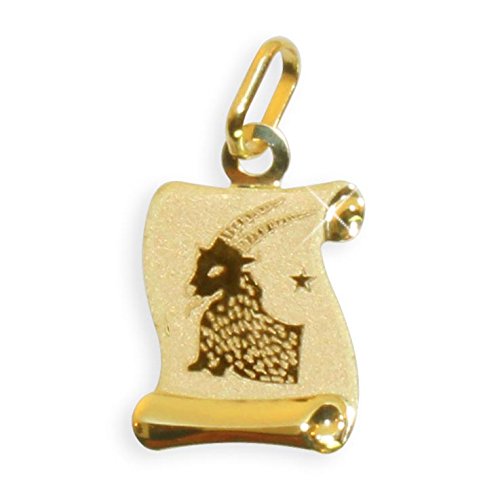 Sternzeichen Anhänger Steinbock 14 Karat Gold 585 (213310) Gratis Express Gravur von Viennagold