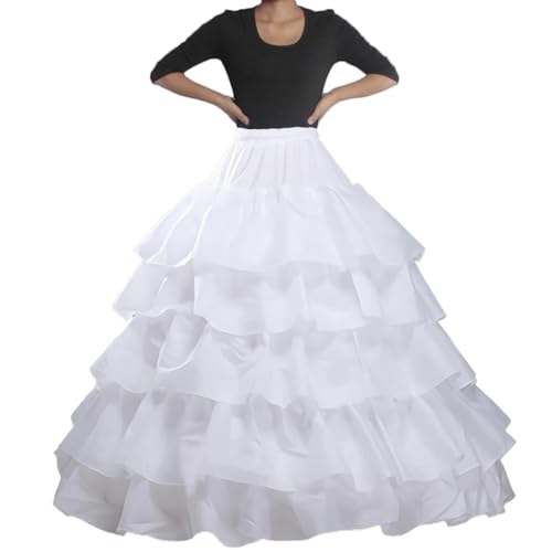 HoopSkirt Petticoat Underskirt Petticoat underskirt 5 layers 4 tyres Brautkleid Petticoat Unterrock Reifrock Petticoat Kleid Hochzeit Petticoat Reifrock Für Hochzeitskleider Ballkleider Abendkleider von Vientiane