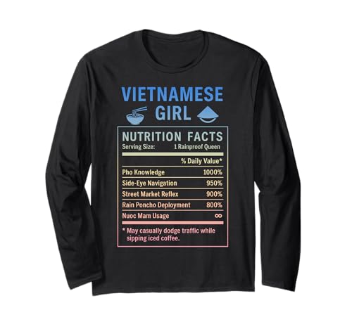 Lustiges vietnamesisches Mädchen, stolze vietnamesische Frauen Langarmshirt von Vietnamese Girl Gifts for Proud Vietnamese Women
