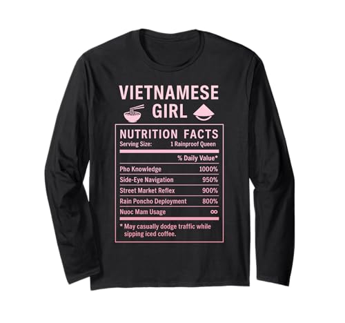 Lustiges vietnamesisches Mädchen, stolze vietnamesische Frauen Langarmshirt von Vietnamese Girl Gifts for Proud Vietnamese Women