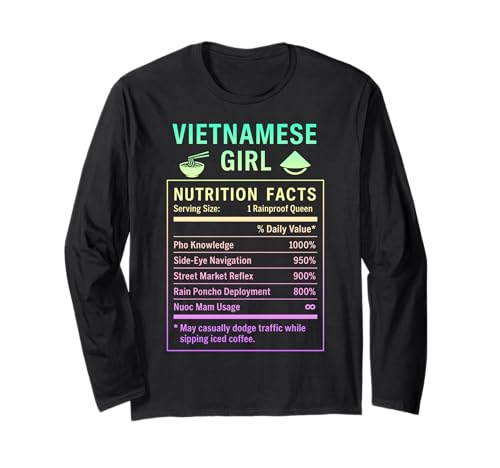 Lustiges vietnamesisches Mädchen, stolze vietnamesische Frauen Langarmshirt von Vietnamese Girl Gifts for Proud Vietnamese Women