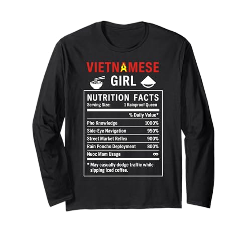 Lustiges vietnamesisches Mädchen, stolze vietnamesische Frauen Langarmshirt von Vietnamese Girl Gifts for Proud Vietnamese Women