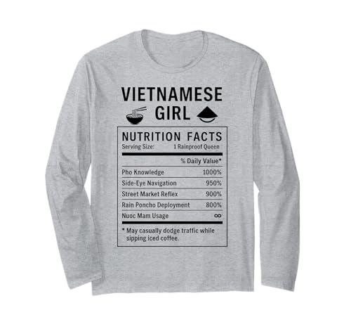 Lustiges vietnamesisches Mädchen, stolze vietnamesische Frauen Langarmshirt von Vietnamese Girl Gifts for Proud Vietnamese Women