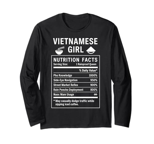 Lustiges vietnamesisches Mädchen, stolze vietnamesische Frauen Langarmshirt von Vietnamese Girl Gifts for Proud Vietnamese Women