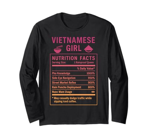 Lustiges vietnamesisches Mädchen, stolze vietnamesische Frauen Langarmshirt von Vietnamese Girl Gifts for Proud Vietnamese Women