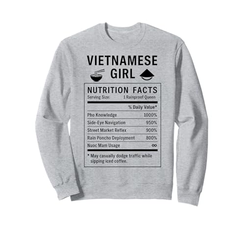 Lustiges vietnamesisches Mädchen, stolze vietnamesische Frauen Sweatshirt von Vietnamese Girl Gifts for Proud Vietnamese Women