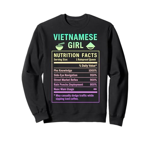 Lustiges vietnamesisches Mädchen, stolze vietnamesische Frauen Sweatshirt von Vietnamese Girl Gifts for Proud Vietnamese Women