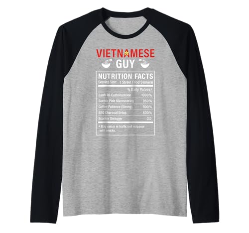 Lustiger vietnamesischer Kerl stolze Männer mit Vietnamwurzeln Raglan von Vietnamese Humor Gifts for Men of Vietnam
