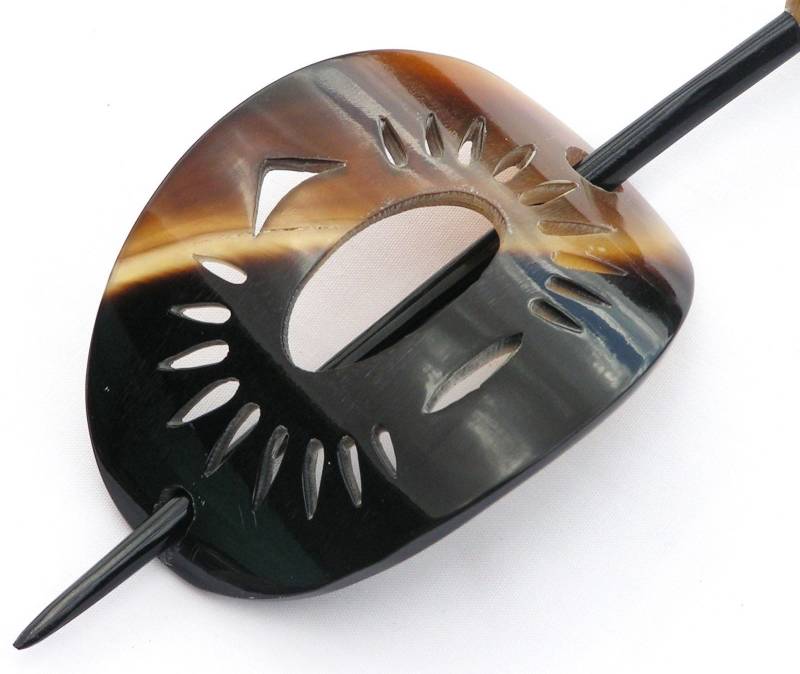 Haarspange Buffalo Horn Lack Haarspange Buffalo Horn Lack von Vietuscrafts