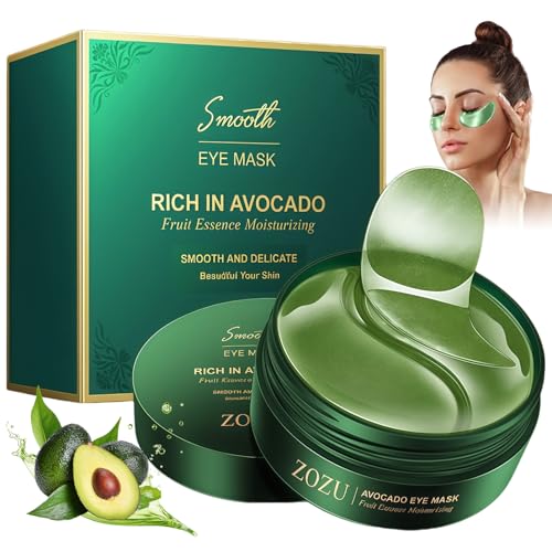 60 Stück Augenpads,Avocado Essenz Eye Patch Hydrogel, Augenpflege Reduziert Augenschwellungen, Eye Pads Einfach zu Verwenden, Augenringe Entfernen Eye Pads Wohltuend und komfortabel von Viexpand