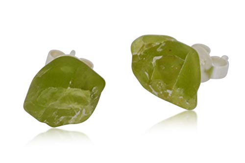 Peridot Ohrstecker – Rohstein in 925 Silber – Naturbelassen & Handgefertigt Peridot Ohrstecker – Rohstein in 925 Silber – Naturbelassen & Handgefertigt von Vifaleno