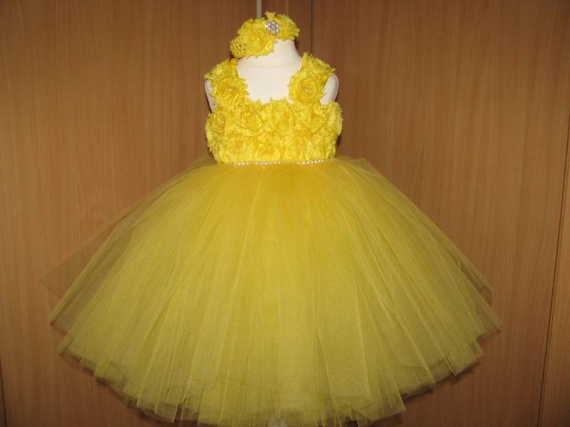 Blumenmädchen Kleid Geburtstagskleid Tüllkleid Belle Tutu Hochzeitskleid Tüll Ballkleid Kleinkind Babykleid von Viffi
