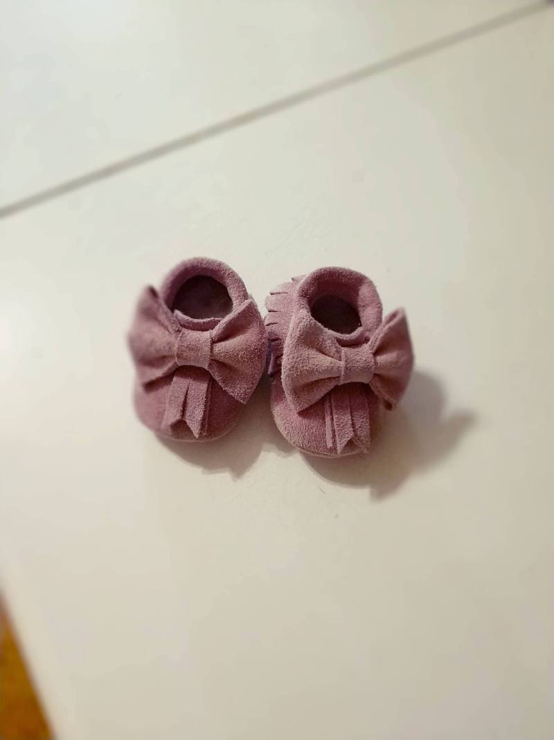 Rosa Wildleder Baby Mokassins. Kinder Mokassins Aus Leder.pink Schuhe.baby Mokassins.baby Mokassins.größen 0 M-3 M, 6 M-18 M, 4T von Viffi