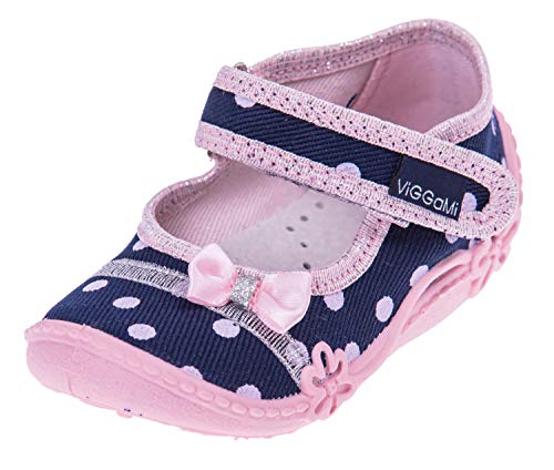 Viggami Mädchen Hausschuhe Majka (Dunkelblau,25) von Viggami