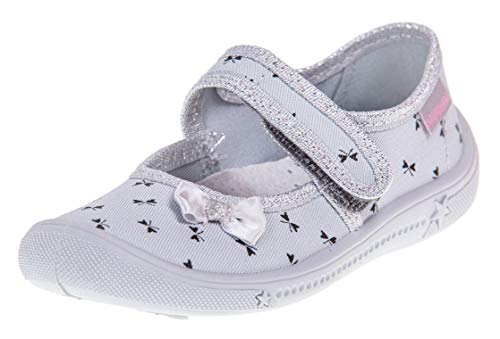 Viggami Mädchen Hausschuhe mit Klettverschluss Kalina (Schleifchen, 32 EU) von Viggami