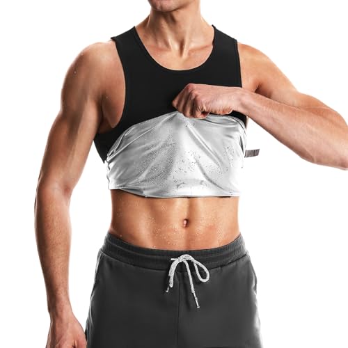 Vigorix Sauna Sweat Vest Workout Tank - Sauna-Weste für Männer, schwitzfödernder Workout-Oberteil von Vigorix