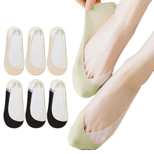 Vihir füßlinge ballerina socken damen 6 paar, unsichtbare sneaker sock mit rutschfestem silkon, no show socks für hohe absätze bootsschuhe 36-38 39-41 Vihir füßlinge ballerina socken damen 6 paar, unsichtbare sneaker sock mit rutschfestem silkon, no show socks für hohe absätze bootsschuhe 36-38 39-41 von Vihir
