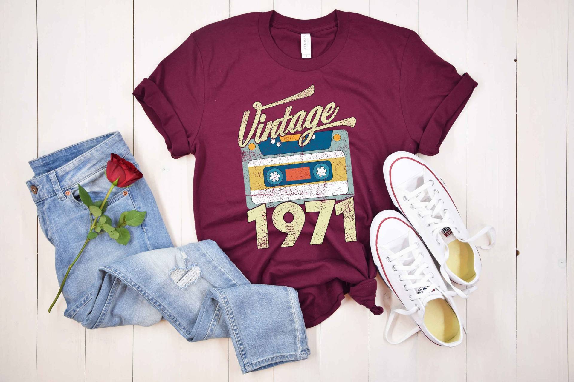 50.geburtstags Shirt, Vintage 1971 50.geburtstagsgeschenk Für Frauen, Männer, 50.geburtstag Bester Freund von VijaShop