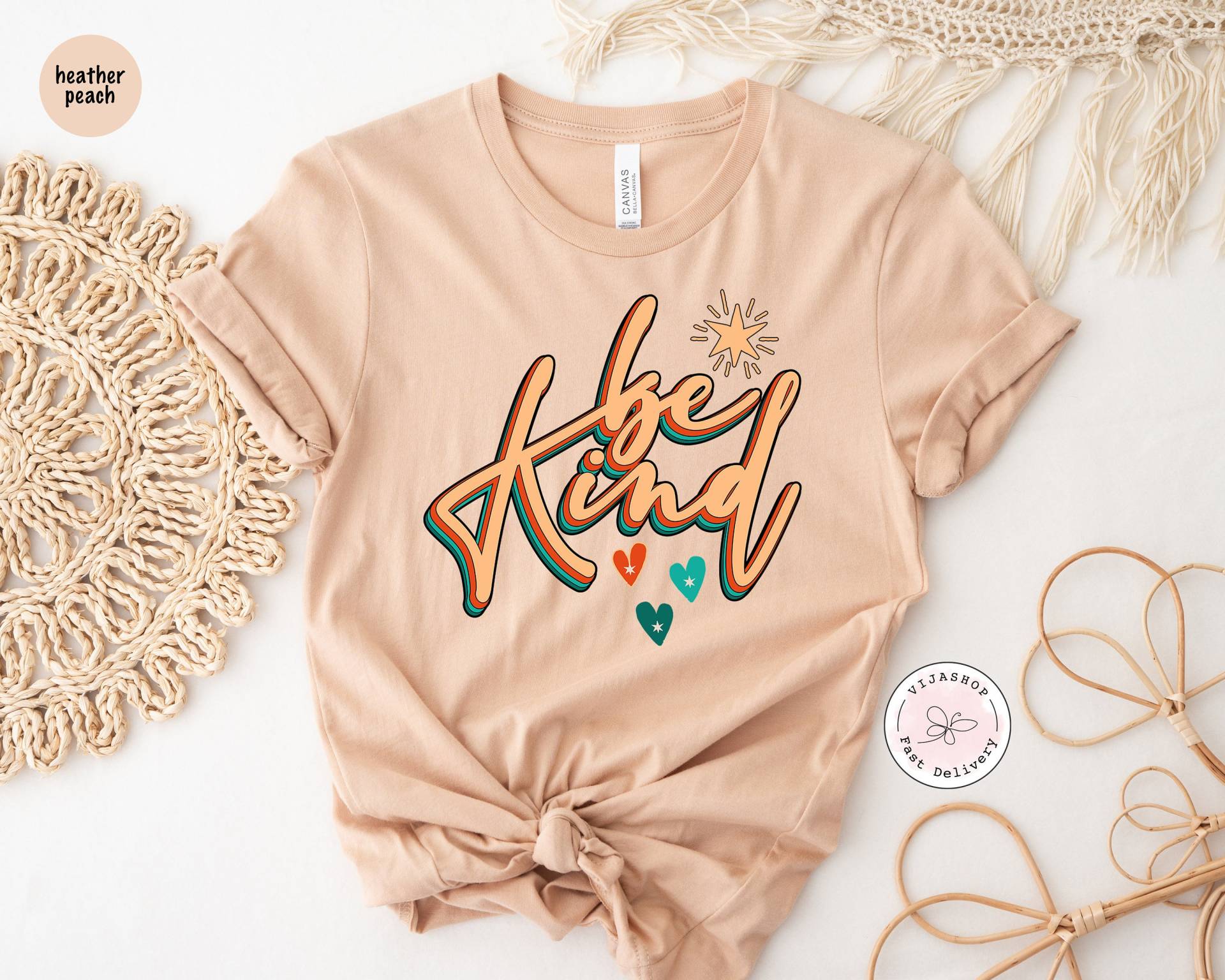 Art Shirt, Positives Zitat T Be Love, Inspirierendes Heart T-Shirt, Geschenke Für Frauen, Freundlichkeit Motivierende Outfits von VijaShop