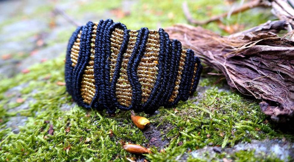 Makramee Armband, Hippie Kleopatra, Göttin, Königin, Handgemacht Makramee Armband, Hippie Kleopatra, Göttin, Königin, Handgemacht von VijnanaArtcraft