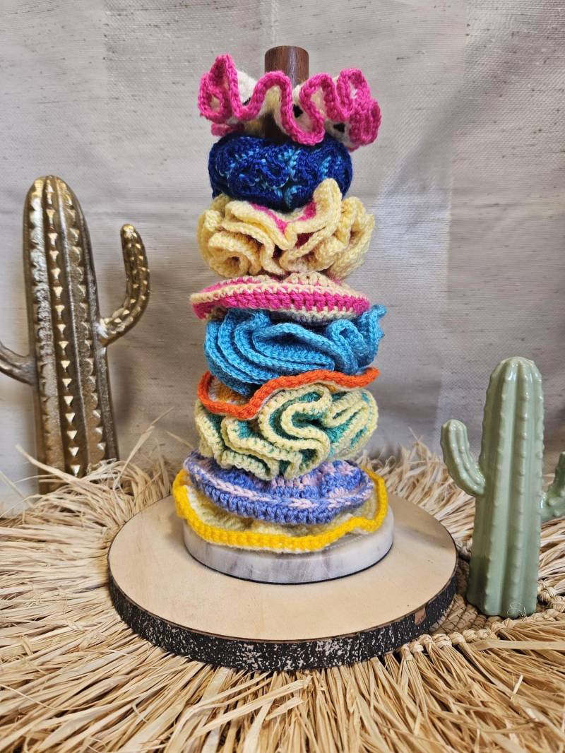 Scrunchie Mal Gehäkeltes Häkel Haargummi von VijnanaArtcraft