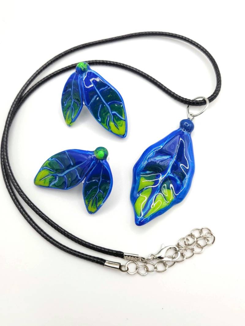 Schmuckset Halskette + Ohrringe von VikasCreativeWorld