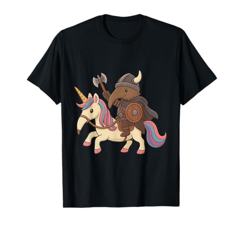 Wikinger Ameisenbär reitet EIN Einhorn Jungen Mädchen Männer Frauen Kinder T-Shirt von Viking Anteater Riding A Unicorn Rainbow Shop