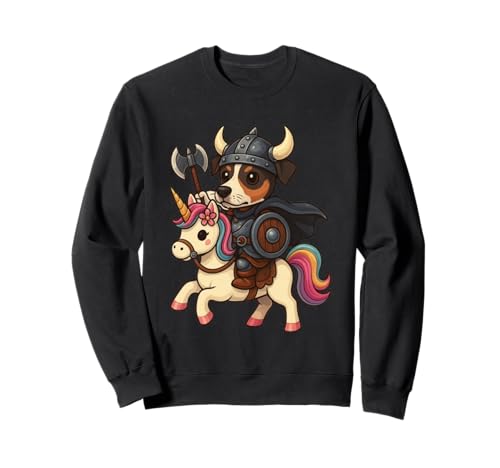 Viking Brazilian Terrier reitet EIN Einhorn Jungen Mädchen Herren Sweatshirt von Viking Brazilian terrier Riding A Unicorn Shop