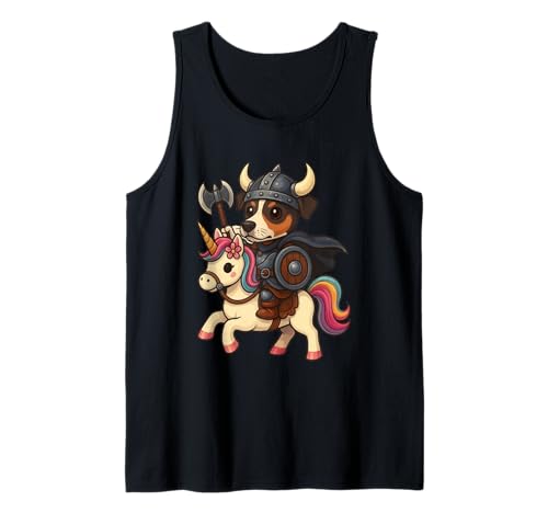 Viking Brazilian Terrier reitet EIN Einhorn Jungen Mädchen Herren Tank Top von Viking Brazilian terrier Riding A Unicorn Shop