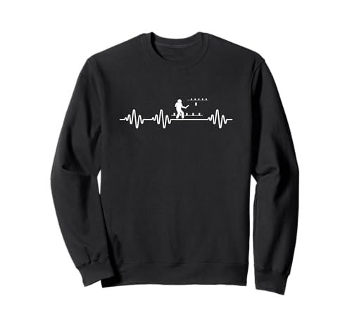 Kubb Herzschlag Männer Frauen Wikinger Schach Lustig Kubb Sweatshirt von Viking Chess Yard Game And Kubb Game Designs
