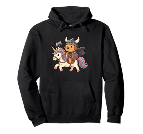 Wikinger Hund reitet EIN Einhorn Jungen Mädchen Männer Frauen Kinder Erwachsene Pullover Hoodie von Viking Dog Riding A Unicorn Rainbow Shop