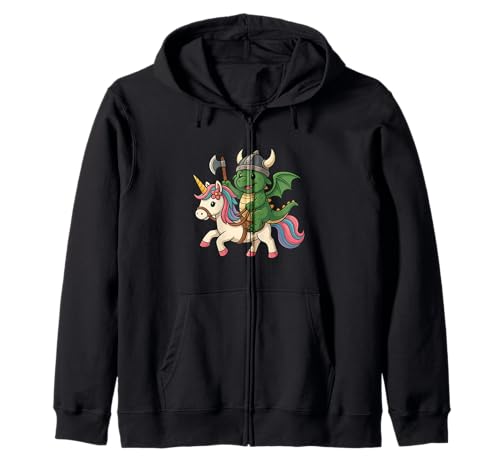Wikinger Drache reitet EIN Einhorn Jungen Mädchen Männer Frauen Kinder Kapuzenjacke Wikinger Drache reitet EIN Einhorn Jungen Mädchen Männer Frauen Kinder Kapuzenjacke von Viking Dragon Riding A Unicorn Rainbow Shop