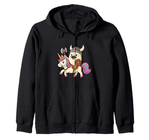 Wikingerei reitet EIN Einhorn Jungen Mädchen Männer Frauen Kinder Erwachsene Kapuzenjacke von Viking Egg Riding A Unicorn Rainbow Shop