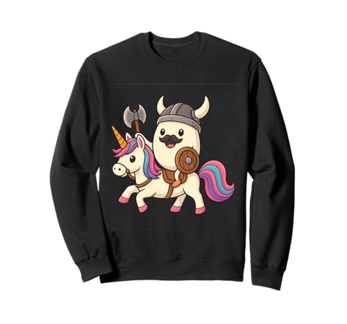 Wikingerei reitet EIN Einhorn Jungen Mädchen Männer Frauen Kinder Erwachsene Sweatshirt von Viking Egg Riding A Unicorn Rainbow Shop