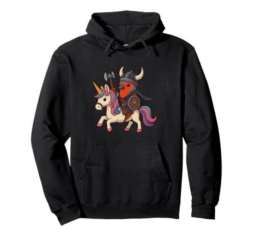 Wikinger Finken reitet EIN Einhorn Jungen Mädchen Männer Frauen Kinder Pullover Hoodie von Viking Finch Riding A Unicorn Rainbow Shop
