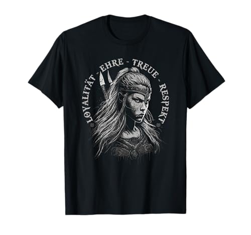 Wikinger Frauen Loyalität Ehre Treue Viking Damen Schildmaid T-Shirt Wikinger Frauen Loyalität Ehre Treue Viking Damen Schildmaid T-Shirt von Viking Geschenke Wikinger Kleidung Herren & Frauen