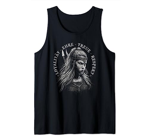 Wikinger Frauen Loyalität Ehre Treue Viking Damen Schildmaid Tank Top von Viking Geschenke Wikinger Kleidung Herren & Frauen
