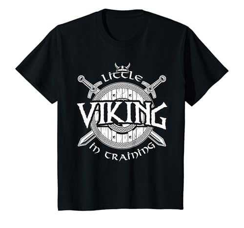 Kinder Little Viking In Training Kinder Jungs Viking Geschenk T-Shirt von Viking Kids