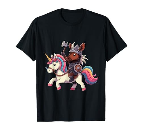 Wikinger Okapi reitet EIN Einhorn Jungen Mädchen Männer Frauen Kinder T-Shirt von Viking Okapi Riding A Unicorn Rainbow Shop
