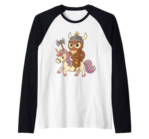 Wikingereule reitet EIN Einhorn Jungen Mädchen Männer Frauen Kinder Erwachsene Raglan Wikingereule reitet EIN Einhorn Jungen Mädchen Männer Frauen Kinder Erwachsene Raglan von Viking Owl Riding A Unicorn Rainbow Shop